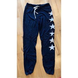 Sundry Navy Blue Star Sweatpants 0 (Small)